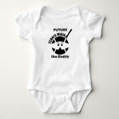 🎾 Toekomstige Tennis ninja! [zoals papa] Romper (Voorkant)