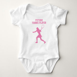 Toekomstige tennisspeler schattige baby bodysuit v