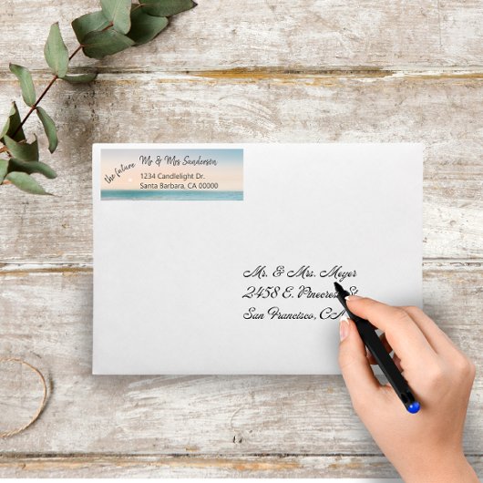 Toekomstige terugkeer van de heer en mevrouw Beach Etiket