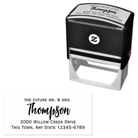 Toekomstige terugkeer van de heer en mevrouw RSVP: Zelfinktende Stempel (In situ)