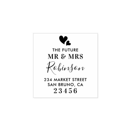 Toekomstige terugzending van dhr. & Mrs. Rubberstempel (Afrduk)