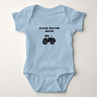 Toekomstige Tractor Driver Baby Bodysuit