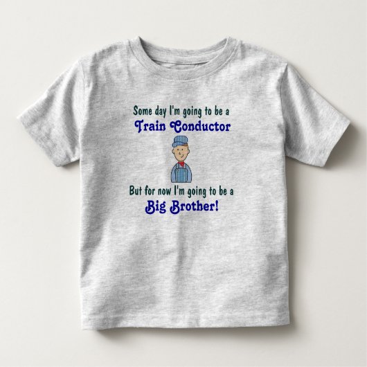 Toekomstige treinconducteur Big Brother Shirt (Voorkant)