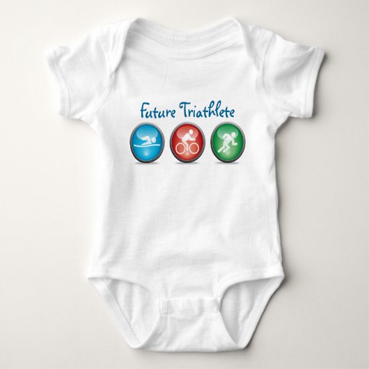 Toekomstige Triatlete Baby Boy Shirt :: 01 (Voorkant)