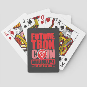 Toekomstige TRON Coin Millionaire Pokerkaarten