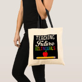 Toekomstige tweetalige Spaanse leraar Tote Bag (Voorkant (product))