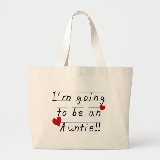 Toekomstige twitteknoppen en cadeautjes Kind afdru Grote Tote Bag (Voorkant)