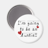 Toekomstige twitteknoppen en cadeautjes Kind afdru Magneet (Voorkant / Achterkant)