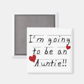 Toekomstige twitteknoppen en cadeautjes Kind afdru Magneet (Voorkant / Achterkant)