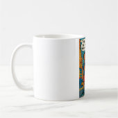 Toekomstige Tycoon Retro Pop Art Motivatie Mok (Links)