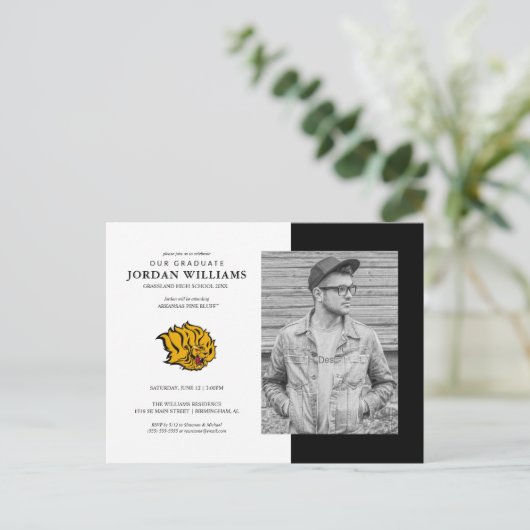 Toekomstige UAPB Golden Lions Afgestudeerde Aankondigingskaart (Staand voorkant)