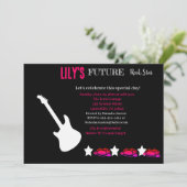 Toekomstige uitnodiging tot Baby shower van Rocker (Staand voorkant)