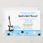 Toekomstige uitnodiging tot Baby shower van Rocker (Voorkant)