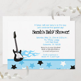 Toekomstige uitnodiging tot Baby shower van Rocker