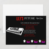 Toekomstige uitnodiging tot Baby shower van Rocker (Voorkant / Achterkant)