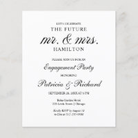 Toekomstige uitnodiging van de heer & mevrouw Budg