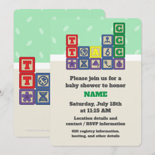 Toekomstige uitnodiging van het Baby shower van de