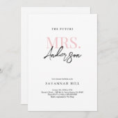 Toekomstige uitnodiging van mevrouw Simple Modern  (Voorkant / Achterkant)