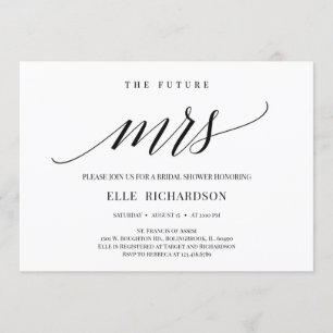 Toekomstige uitnodiging voor de douche