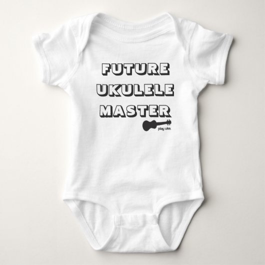 Toekomstige Ukulele Master baby romper (Voorkant)