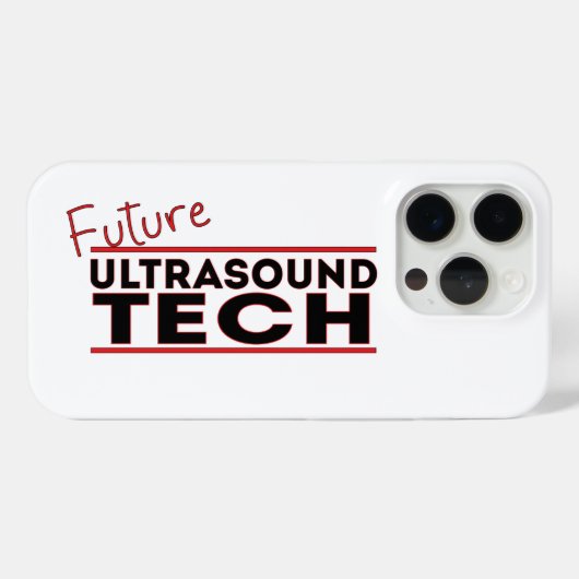 Toekomstige ultrageluidtechnologie Case-Mate iPhone case (Achterkant (horizontaal))