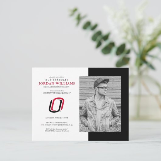 Toekomstige UNO Mavericks afgestudeerde Aankondigingskaart (Staand voorkant)