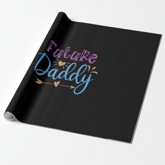 toekomstige vader cadeaupapier (Uitgerold)