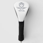 Toekomstige Vader Monogram Man Of Merit Aankondigi Golfheadcover (Voorkant)