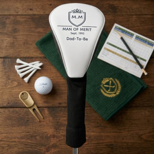 Toekomstige Vader Monogram Man Of Merit Aankondigi Golfheadcover