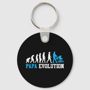 Toekomstige Vader Papa Evolutie Grappig Vaderschap Sleutelhanger