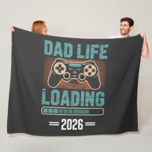 Toekomstige Vader Papa Leven Laden 2026 Fleece Deken