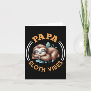 Toekomstige Vader Papa Luiaard Vibes Grappig Wordt Kaart
