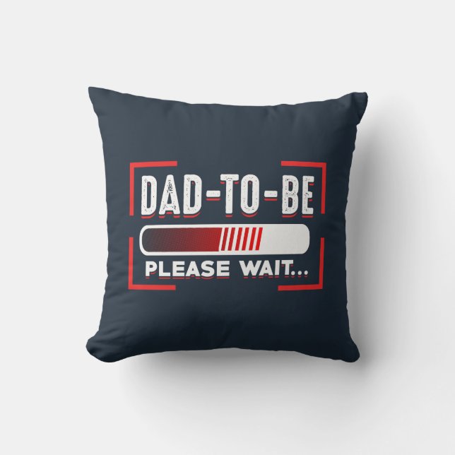 Toekomstige vader Zwangerschap Aankondiging Keepom Kussen (Voorkant)