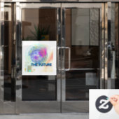 Toekomstige vensterfolie raamsticker (Kantoordeur)