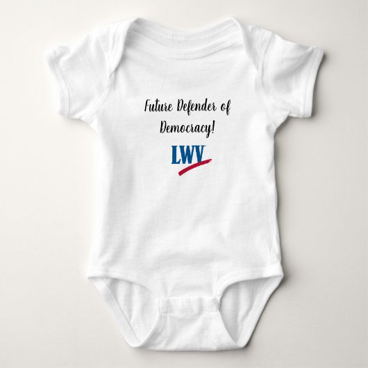 Toekomstige verdediger van de democratie Baby Body Romper (Voorkant)