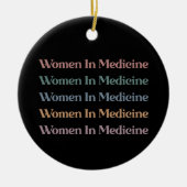 Toekomstige verpleegkundige, gemene vrouw in de ge keramisch ornament (Voorkant)