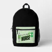 Toekomstige verpleegkundige monogram bedrukte rugzak (Voorkant)