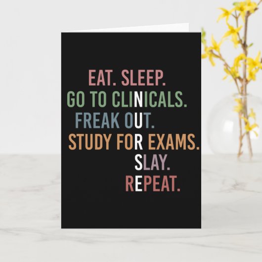 Toekomstige verpleegkundige RN Gifts Kaart (Gele Bloem)