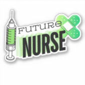 Toekomstige Verpleegkundige Waterdicht Sticker (Voorkant)