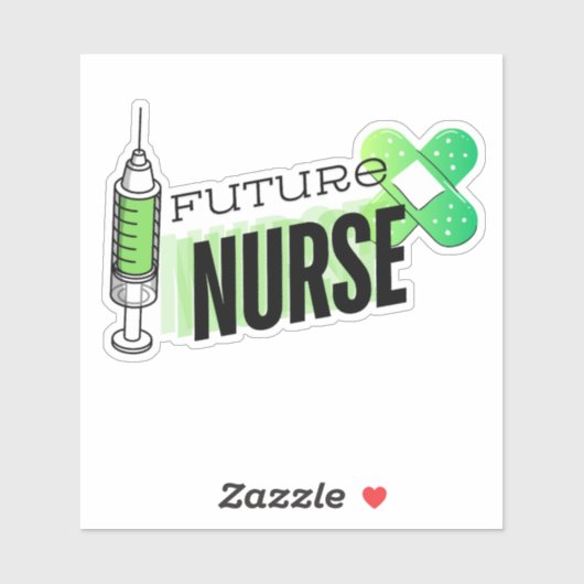 Toekomstige Verpleegkundige Waterdicht Sticker (Vel)