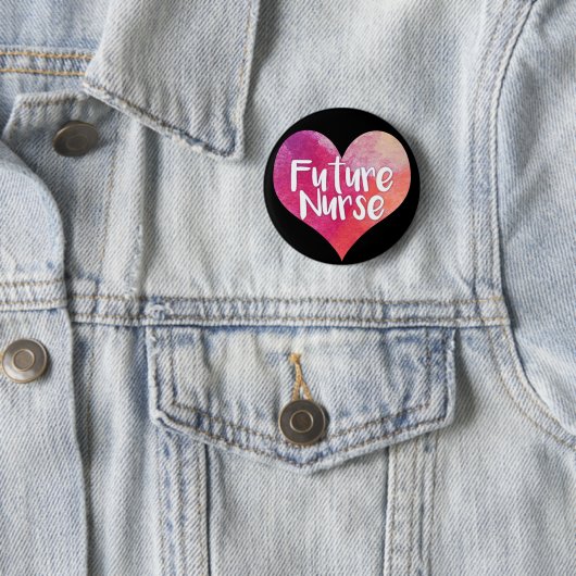 Toekomstige verpleegkundigen Waterverf Ronde Button 5,7 Cm (In situ)