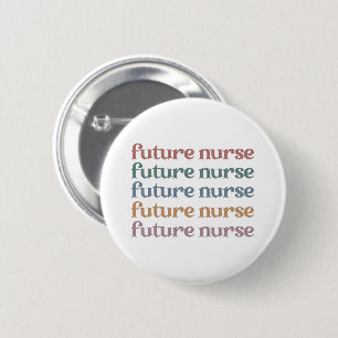 Toekomstige verpleegstencentrale verpleegschool ronde button 5,7 cm