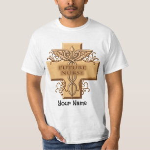 Toekomstige verpleegster Cross Caduceus T-shirt