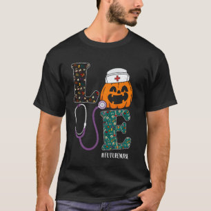 Toekomstige verpleegster Halloween Enge Pompoen Li T-shirt