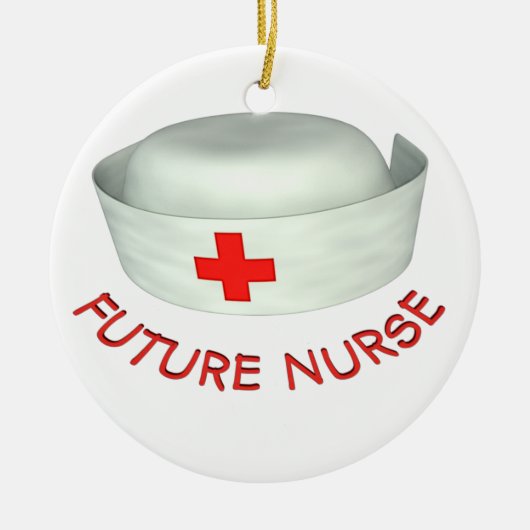 Toekomstige verpleegster keramisch ornament (Voorkant)