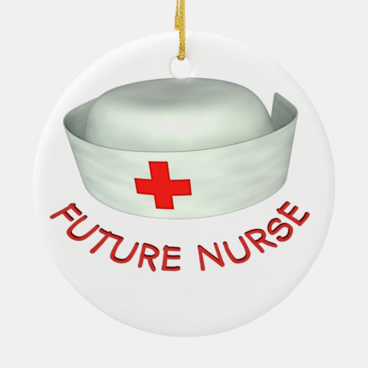 Toekomstige verpleegster keramisch ornament (Achterkant)