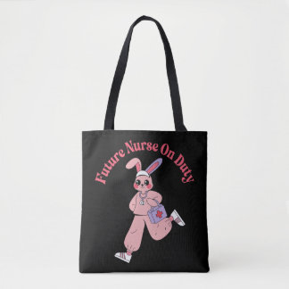 Toekomstige verpleegster op de werkvloer Knuffelko Tote Bag