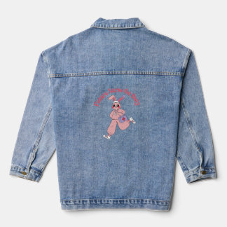 Toekomstige verpleegster op de werkvloer Schattige Denim Jacket