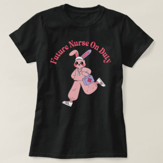 Toekomstige verpleegster op de werkvloer Schattige T-shirt