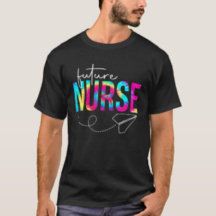 Toekomstige verpleegster student tie-dye verpleegs t-shirt